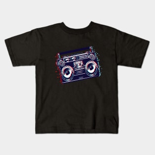 Music Tape Glitch Kids T-Shirt